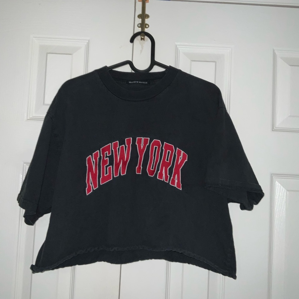 Cropped brandy Melville New York shirt
